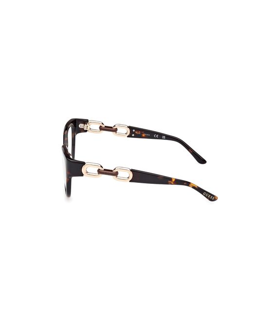 Guess Black Gu50182 052 Optical Frames Acetate Cat Eye Normal