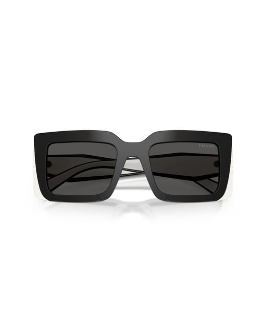 Prada Black Pr D01S 20G08Z Sunglasses Acetate Squared Normal