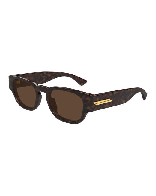 Bottega Veneta Black Bv1460S 002 Sunglasses Acetate Round for men