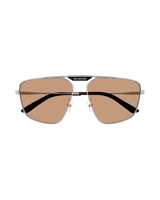 Balenciaga Black Bb0246Sa 006 Sunglasses Acetate Pilot for men