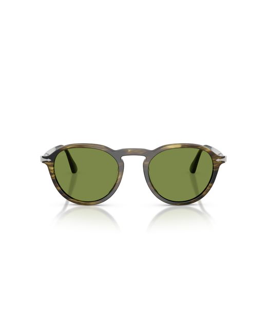 Persol Green Po3383S 12374E Sunglasses Acetate Pantos Normal