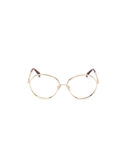 Max Mara Black Mm5139 032 Optical Frames Metal Round Normal