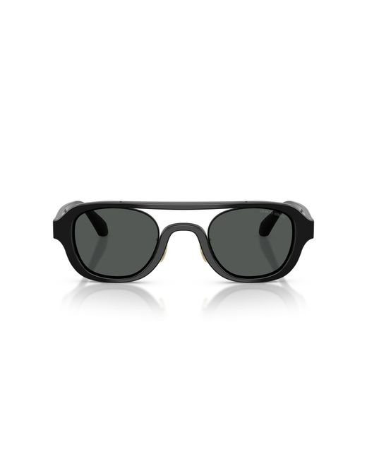 Giorgio Armani Black Ar8247 500187 Sunglasses Acetate Geometric Normal for men