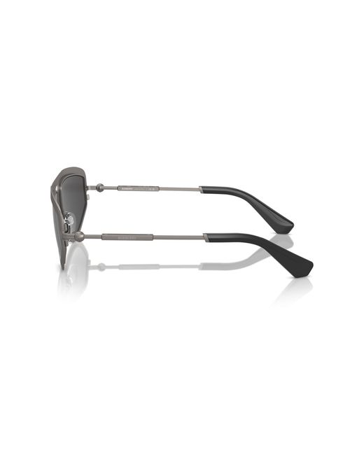 Burberry Black Be3150 131687 Sunglasses Metal Geometric Normal for men