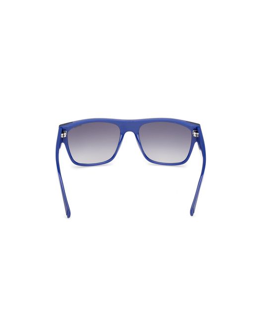 Guess Blue Gu00277 90B Sunglasses Injected Smoke Squared Normal for men