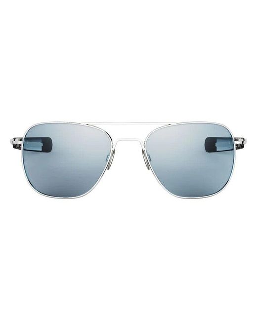 Randolph Engineering Blue Af233 Outlet Sunglasses Metal Squared Normal