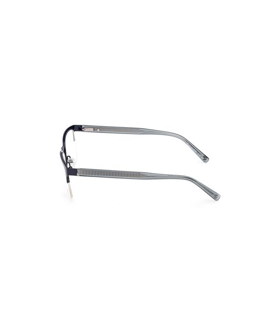 Timberland Black Tb50083 091 Optical Frames Metal Squared Normal for men