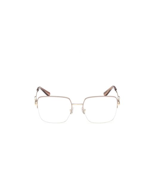 Guess Black Gu50347 059 Optical Frames Metal Squared Normal