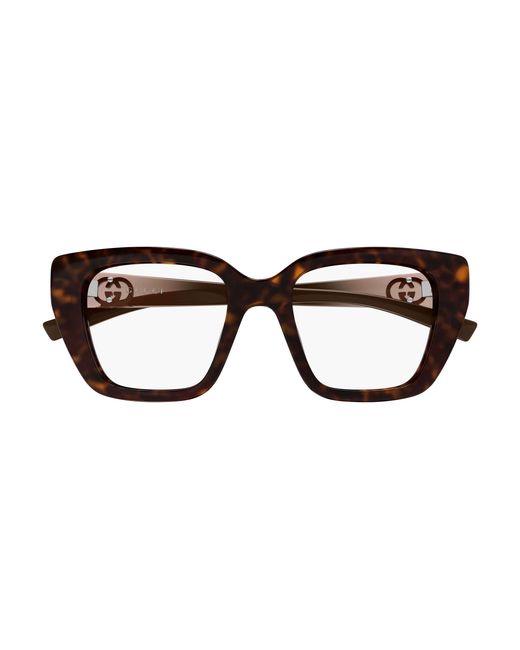 Gucci Black Gg2028O 002 Optical Frames Injected Transparent Cat Eye