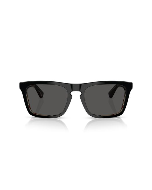 Burberry Black Be4434 412187 Sunglasses Acetate Squared Normal for men