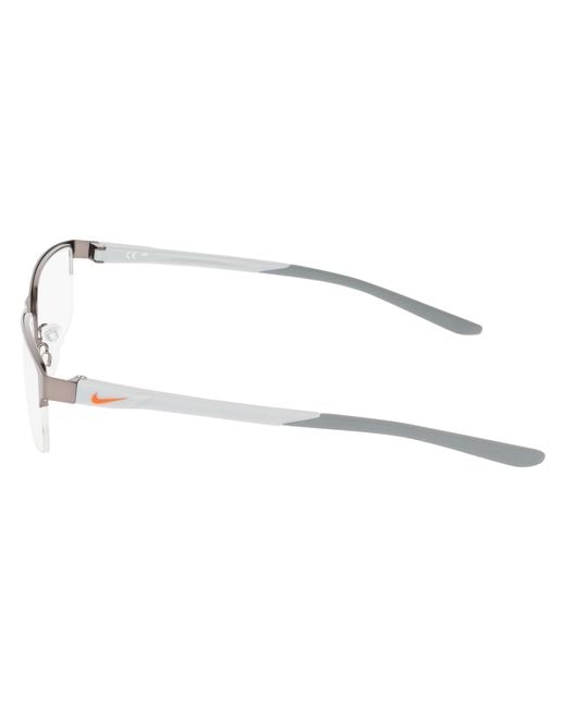 Nike Black 8159 070 Optical Frames Metal Squared Normal for men