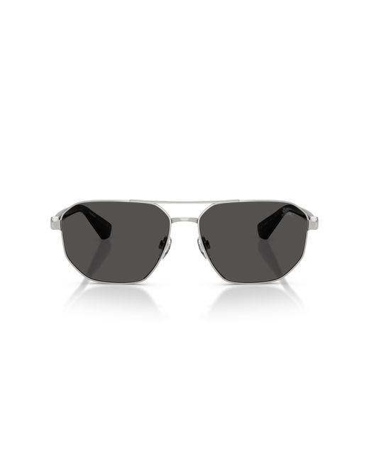 Burberry Black Be3166 100587 Sunglasses Metal Pilot Normal for men