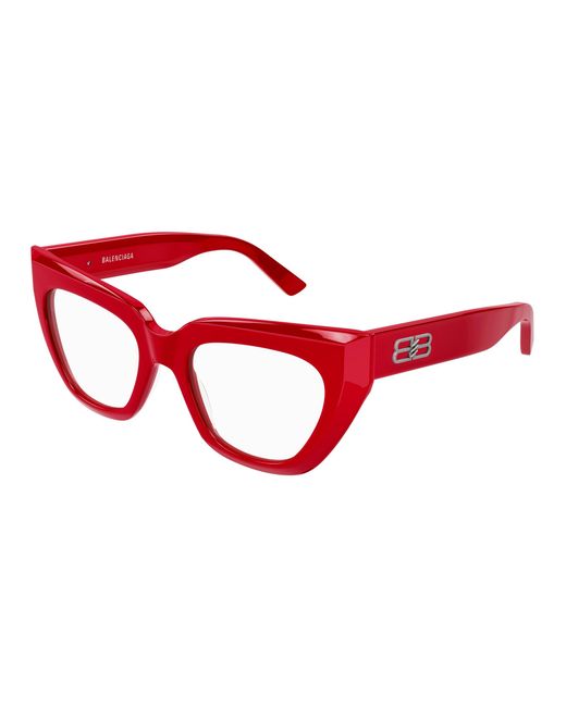 Balenciaga Red Bb0238O 003 Optical Frames Acetate Cat Eye