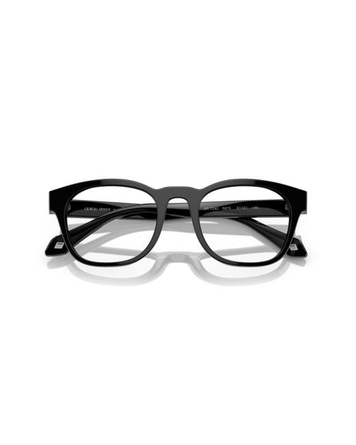 Giorgio Armani Black Ar7242 5875 Optical Frames Acetate Transparent Squared Normal for men