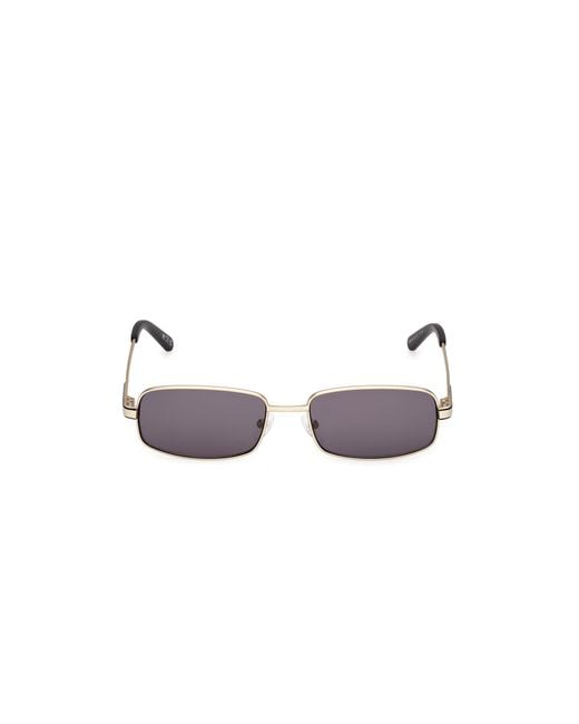 Adidas Black Or0138 32A Sunglasses Metal Smoke Squared Normal