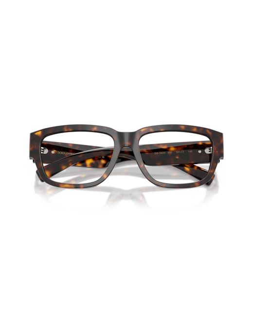 Dolce & Gabbana Black Dg3423 502 Optical Frames Acetate Squared Normal for men
