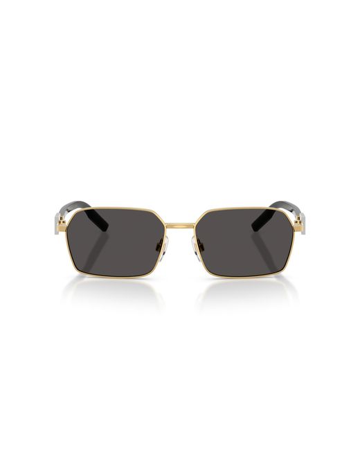 Dolce & Gabbana Black Dg2316 02/87 Sunglasses Metal Squared Normal for men