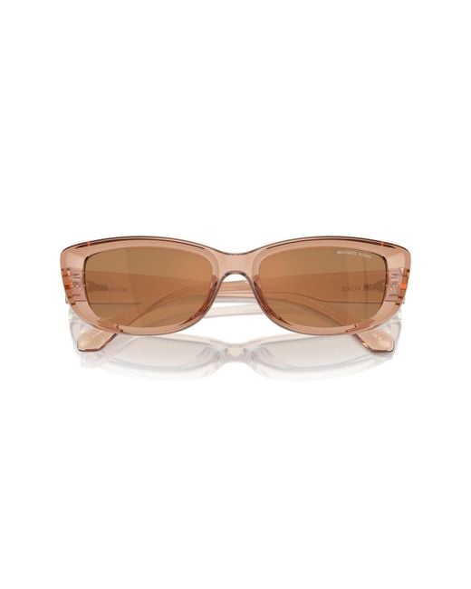 Michael Kors Black Mk2210U Asheville 3999/O Sunglasses Injected Squared Normal Mirror