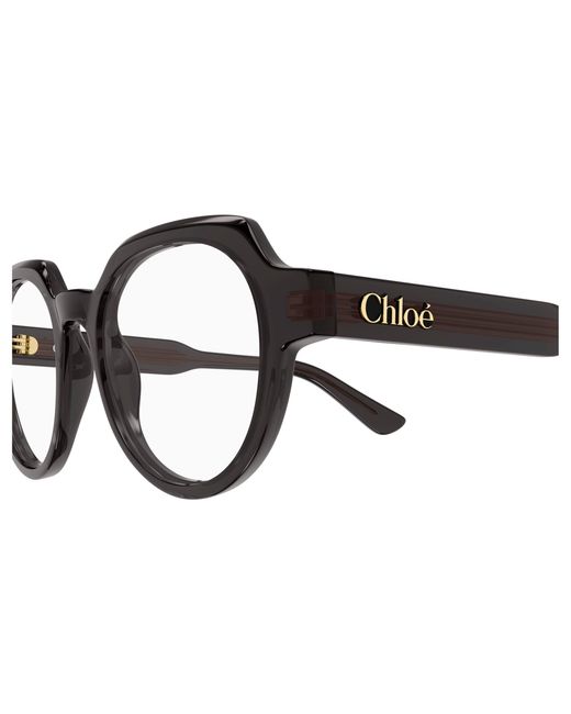 Chloé Black Ch0379O 001 Optical Frames Acetate Transparent Geometric