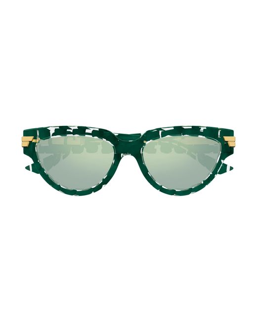 Bottega Veneta Green Bv1035S 008 Sunglasses Acetate Cat Eye
