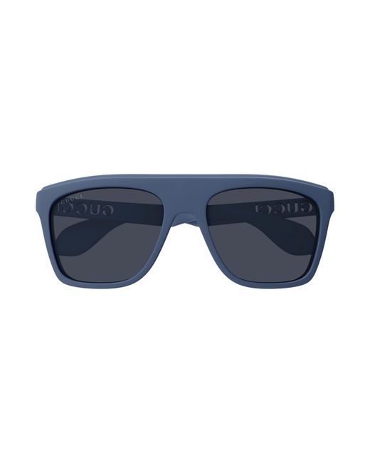 Gucci Black Gg1570S 008 Sunglasses Injected Squared for men