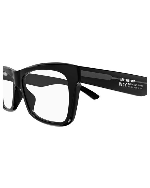 Balenciaga Black Bb0427O 001 Optical Frames Acetate Transparent Squared for men