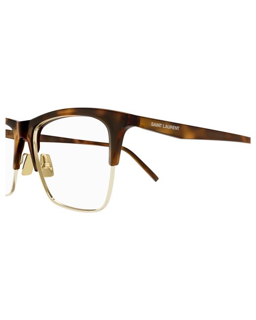 Saint Laurent Black Sl 786 001 Optical Frames Bio-Inject Transparent Squared