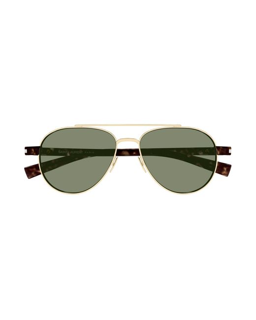 Saint Laurent Black Sl 843 003 Sunglasses Metal Round for men