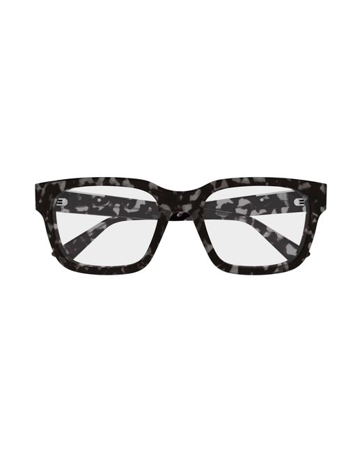Gucci Black Gg1961O 002 Optical Frames Acetate Transparent Squared for men