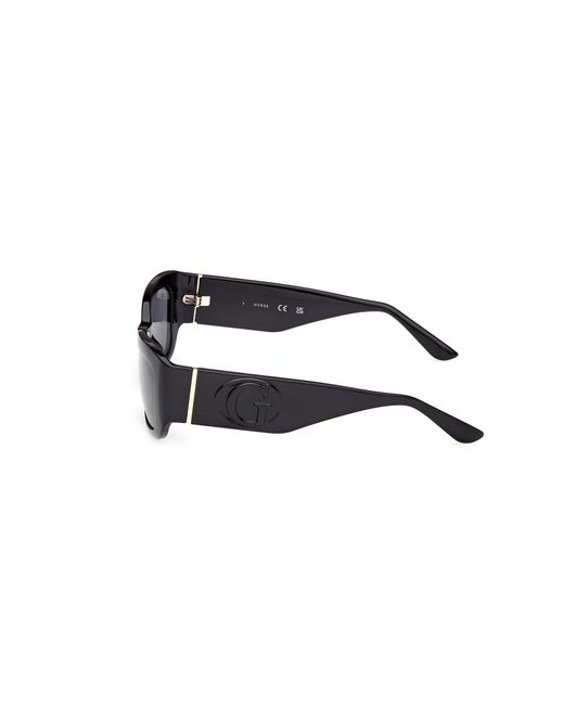 Guess Black Gu00253 01A Sunglasses Injected Smoke Squared Normal
