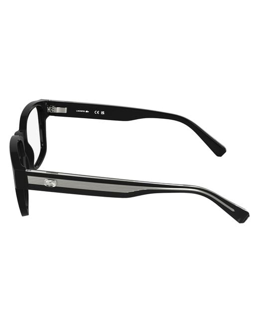 Lacoste Black L4012 001 Optical Frames Bio-Injected Squared Normal for men