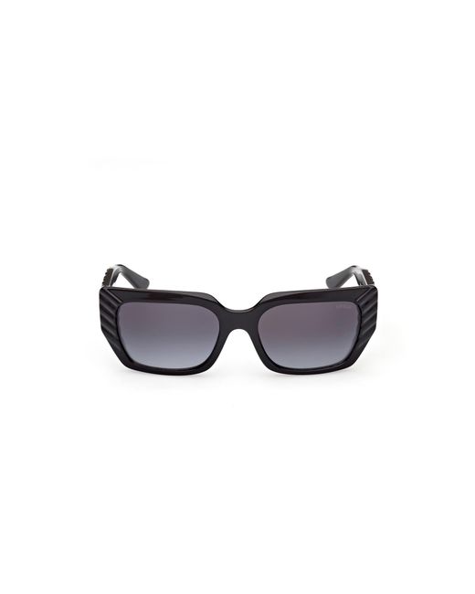 Guess Black Gu00254 01B Sunglasses Injected Smoke Squared Normal