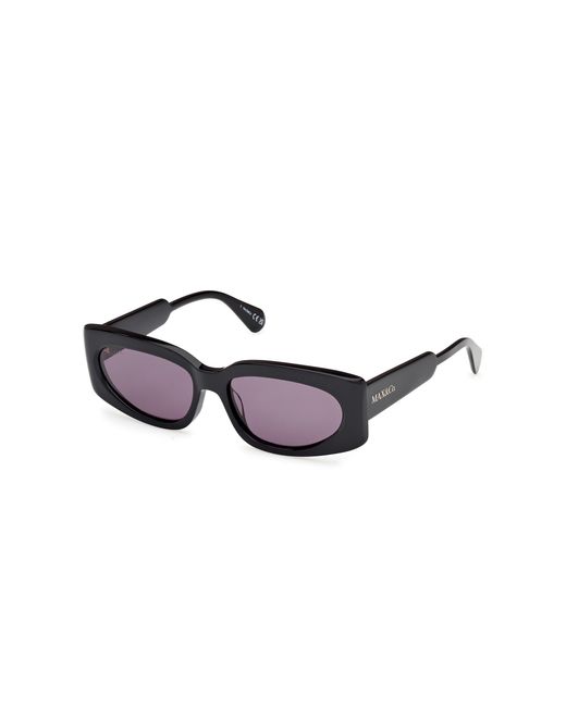 MAX&Co. Black Mo0114 01A Sunglasses Acetate Smoke Squared Normal