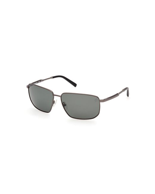 Timberland Black Tb00010 07R Sunglasses Metal Squared Polarized for men
