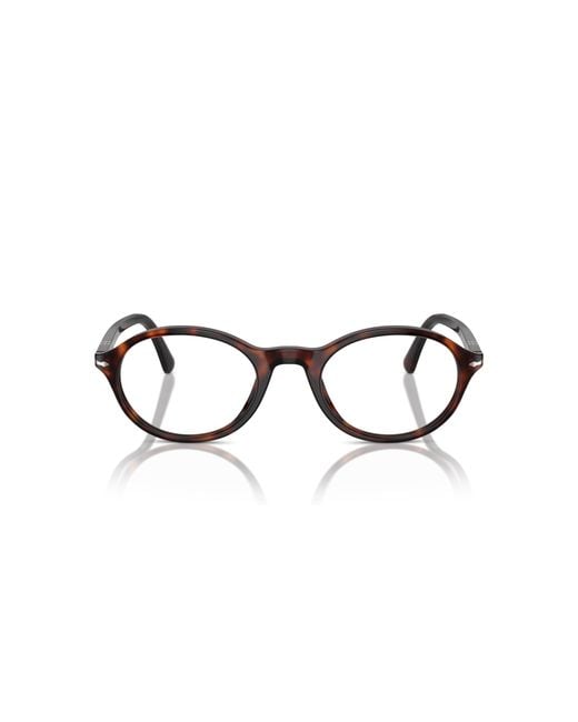 Persol Black Po3351V 24 Optical Frames Acetate Transparent Round Normal