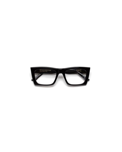 Retrosuperfuture Black R2N Numero 117 Nero Optical Frames Acetate Squared