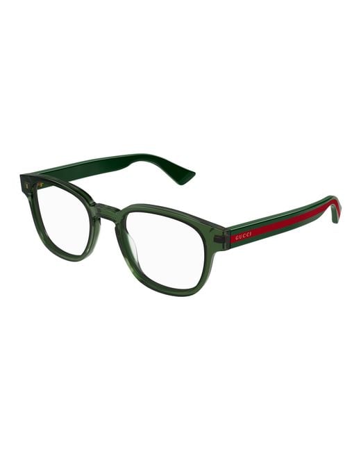Gucci Black Gg0927O 005 Optical Frames Transparent Squared for men