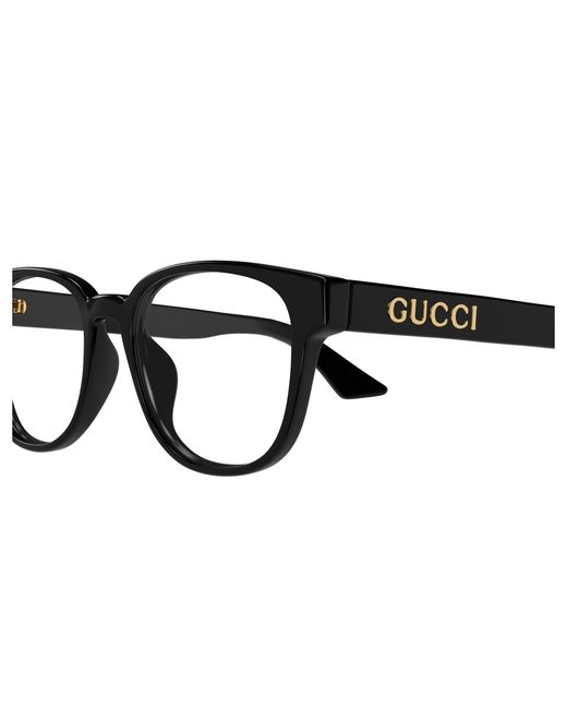 Gucci Black Gg1746Oa 001 Optical Frames Acetate Transparent Round