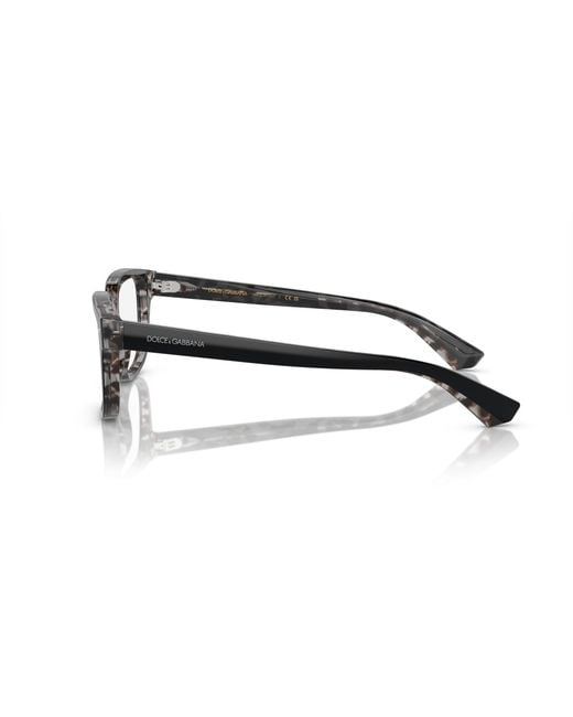 Dolce & Gabbana Black Dg3380 3403 Optical Frames Acetate Transparent Squared Normal for men