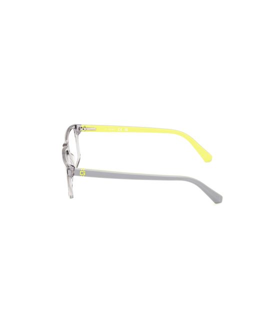 Guess Black Gu50130 020 Optical Frames Acetate Squared Normal for men