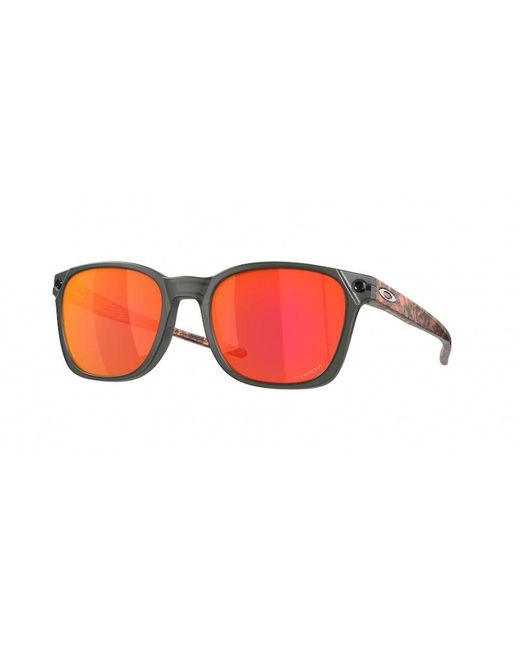 Oakley Oo9018 Ojector 901812 Sunglasses Plastic Ruby Squared Prizm for men