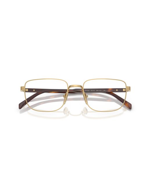 Prada Black Pr B51V 5Ak1O1 Optical Frames Transparent Squared Normal for men