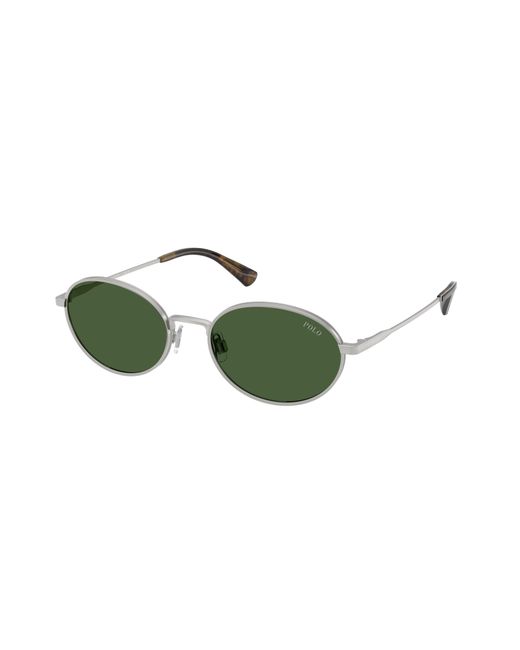 Polo Ralph Lauren Green Ph3162 931671 Sunglasses Metal Round Normal for men
