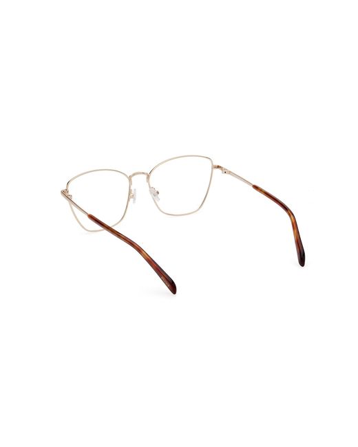 Emilio Pucci Black Ep5243 005 Optical Frames Metal Squared Normal