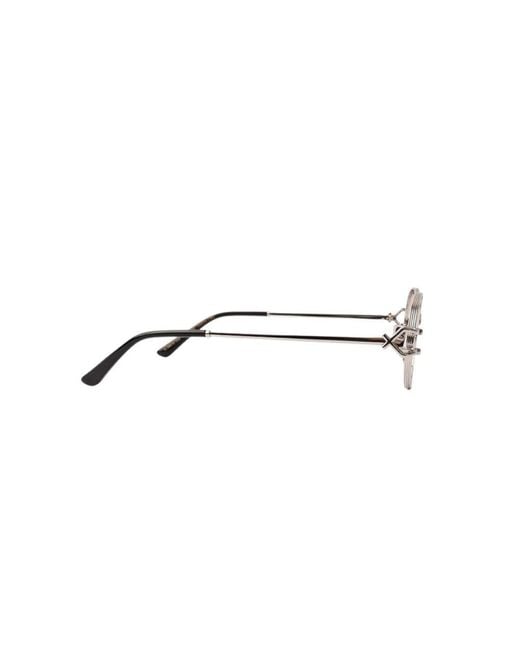 Xlab Black S.Domino Sunglasses Metal Smoke Round Polarized
