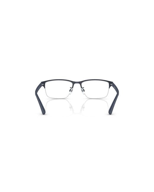 Emporio Armani Black Ea1138 3018 Optical Frames Metal Transparent Pillow Normal for men