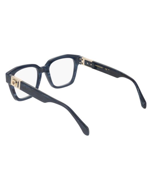 Ferragamo Black Sf3040 001 Optical Frames Acetate Squared Normal