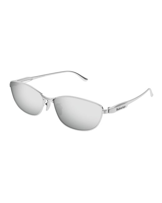 Balenciaga Black Bb0357Sa 002 Sunglasses Metal Squared