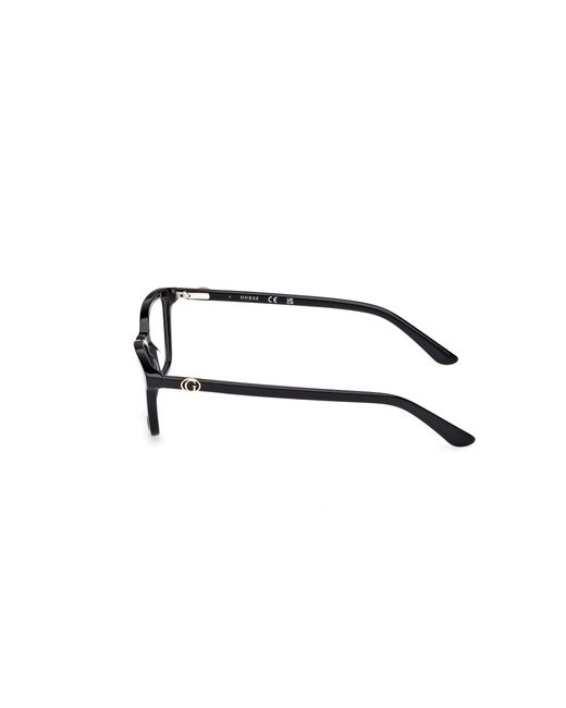 Guess Black Gu50310 001 Optical Frames Acetate Squared Normal