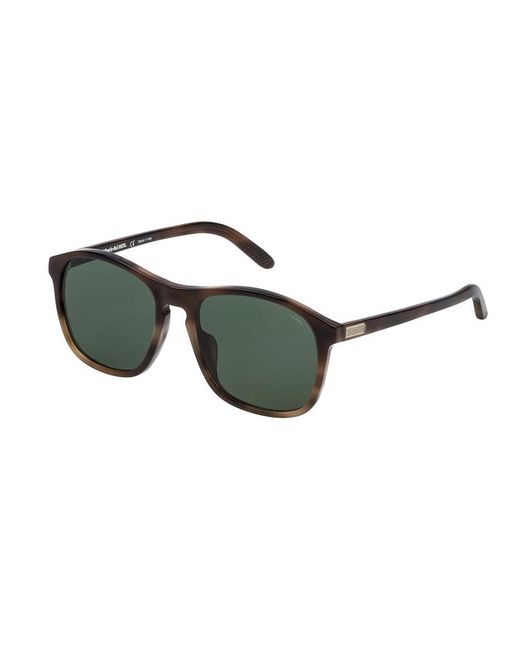 Lozza Green Sl1845F Cooper 0752 Sunglasses Acetate Squared Normal Anti-Glare